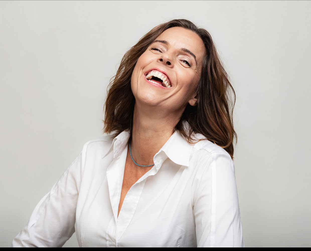 Kathrin Adlkofer is laughing lustily