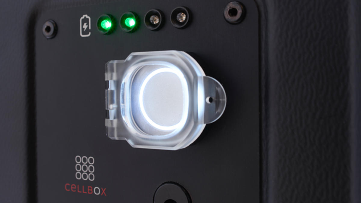 Front panel of Cellbox flight CDI